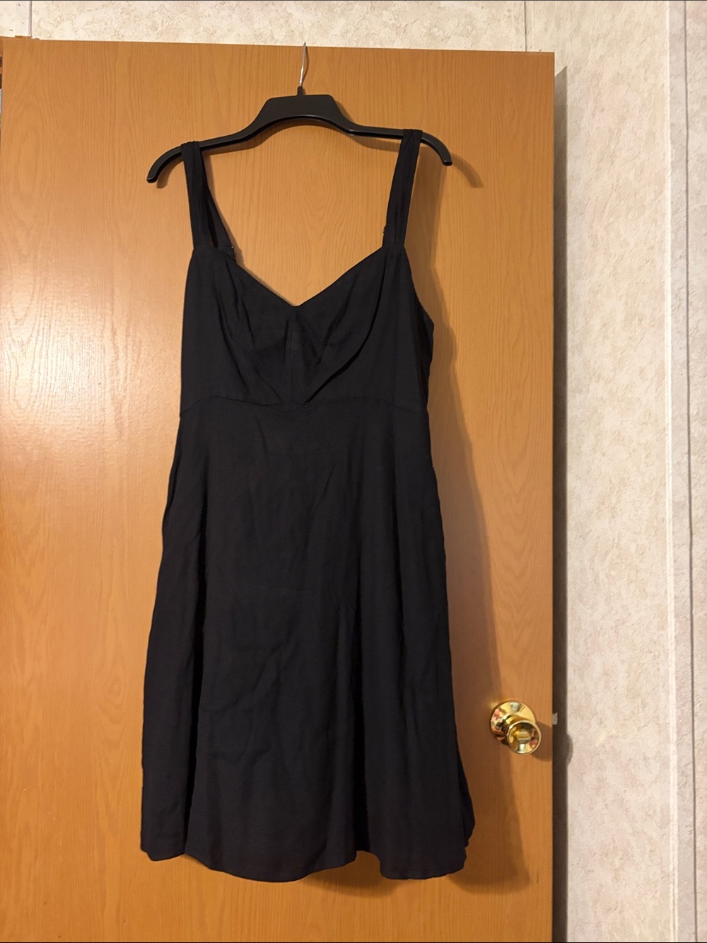 Old Navy Black V-Neck Strappy Mini Dress